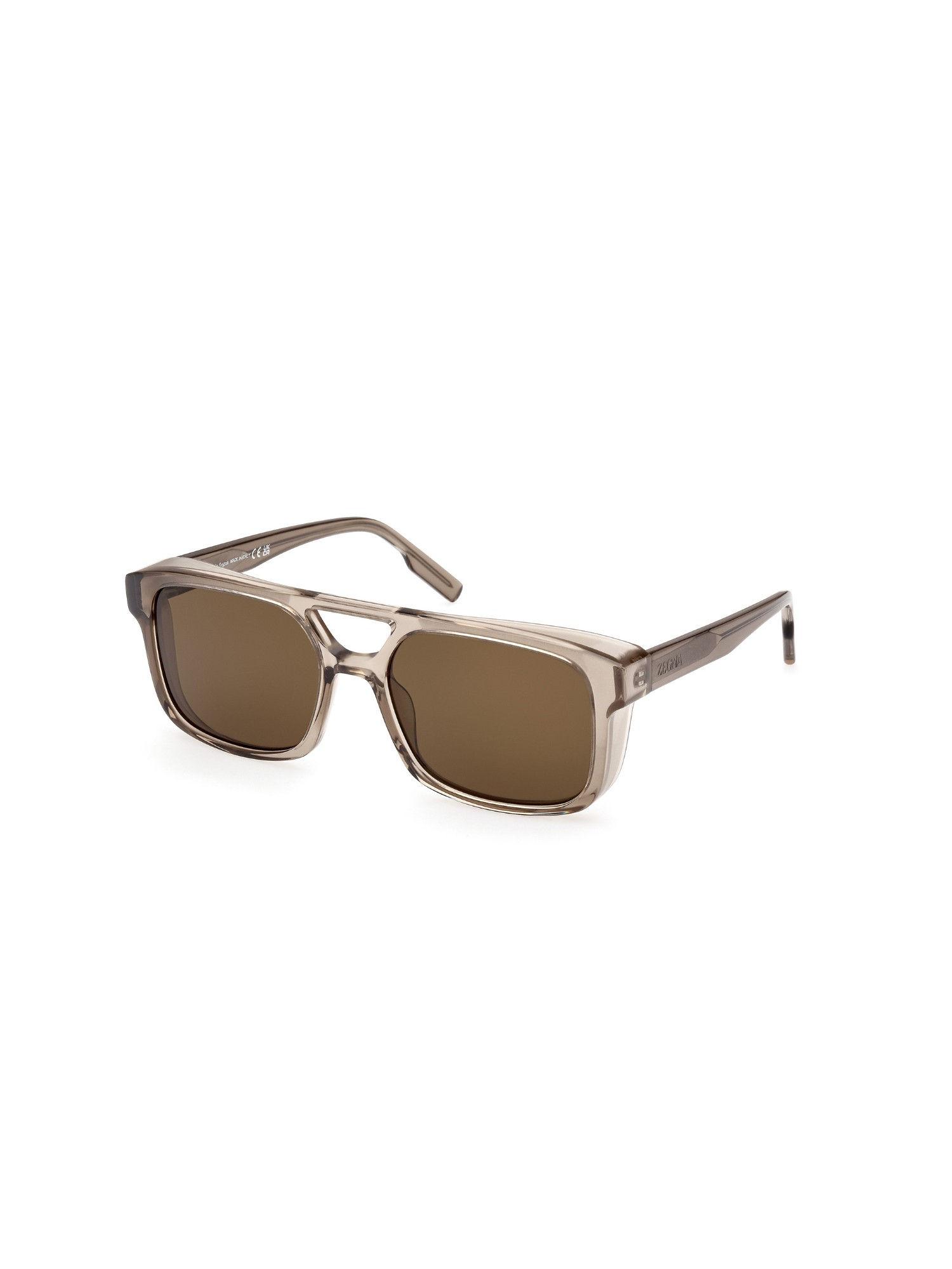 ez02095750e uv protected square sunglasses for men