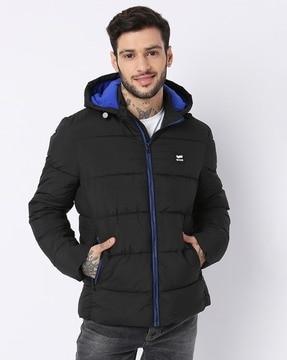 ezio zip-front hooded jacket