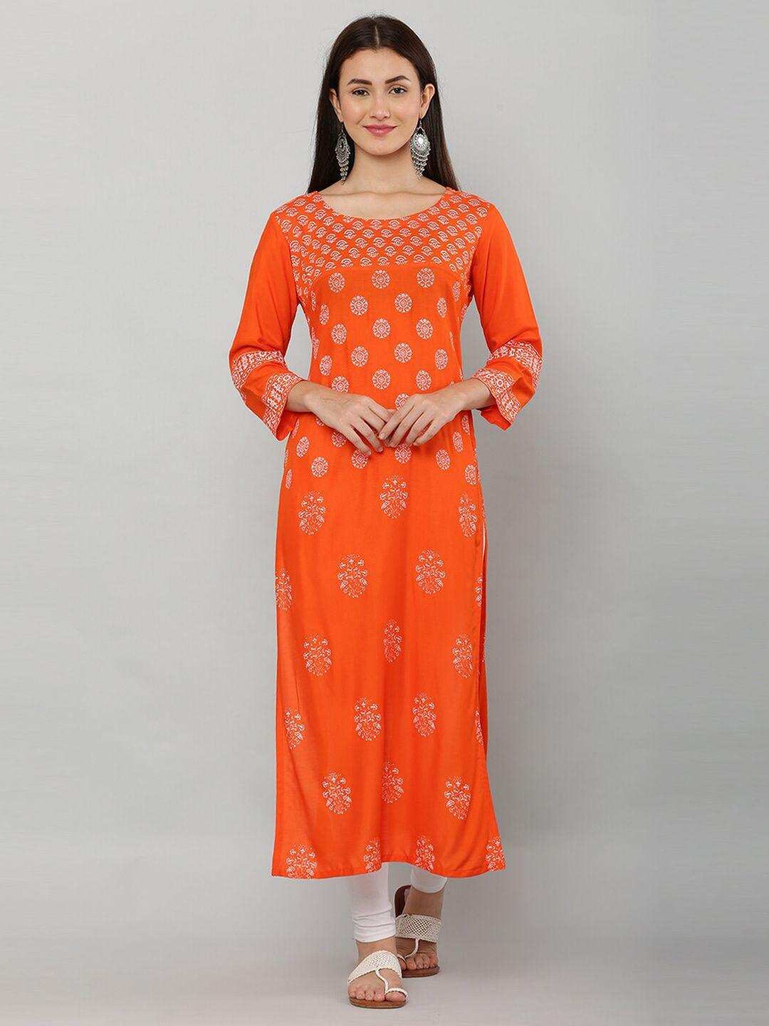 ezis fashion women ethnic motifs printed block print kurta