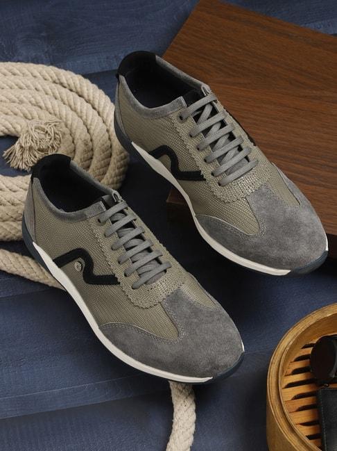 ezok men's slate grey casual sneakers