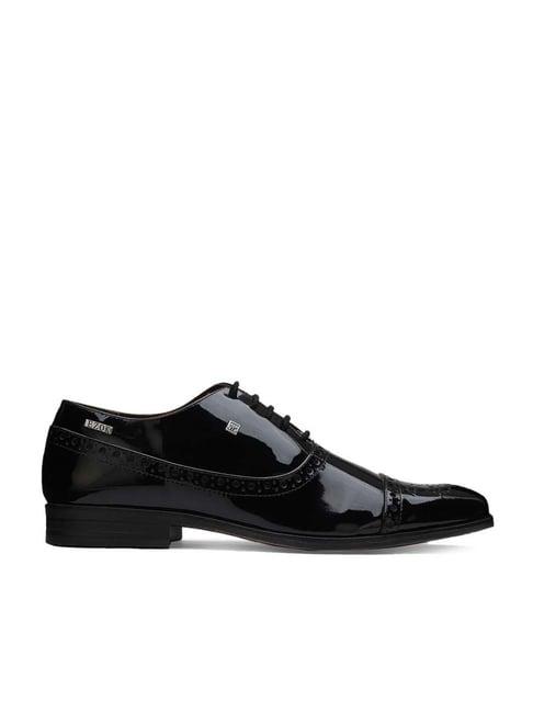 ezok men's black brogue shoes