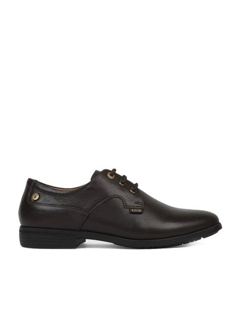 ezok men's brown derby shoes