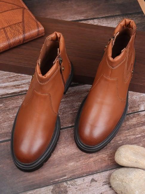 ezok men's tan casual boots