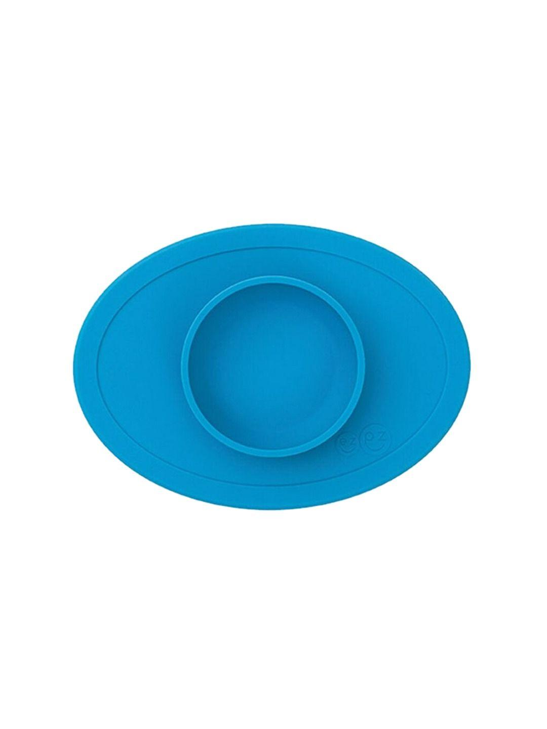 ezpz kids blue matte finish bpa free tiny bowl with suction mat