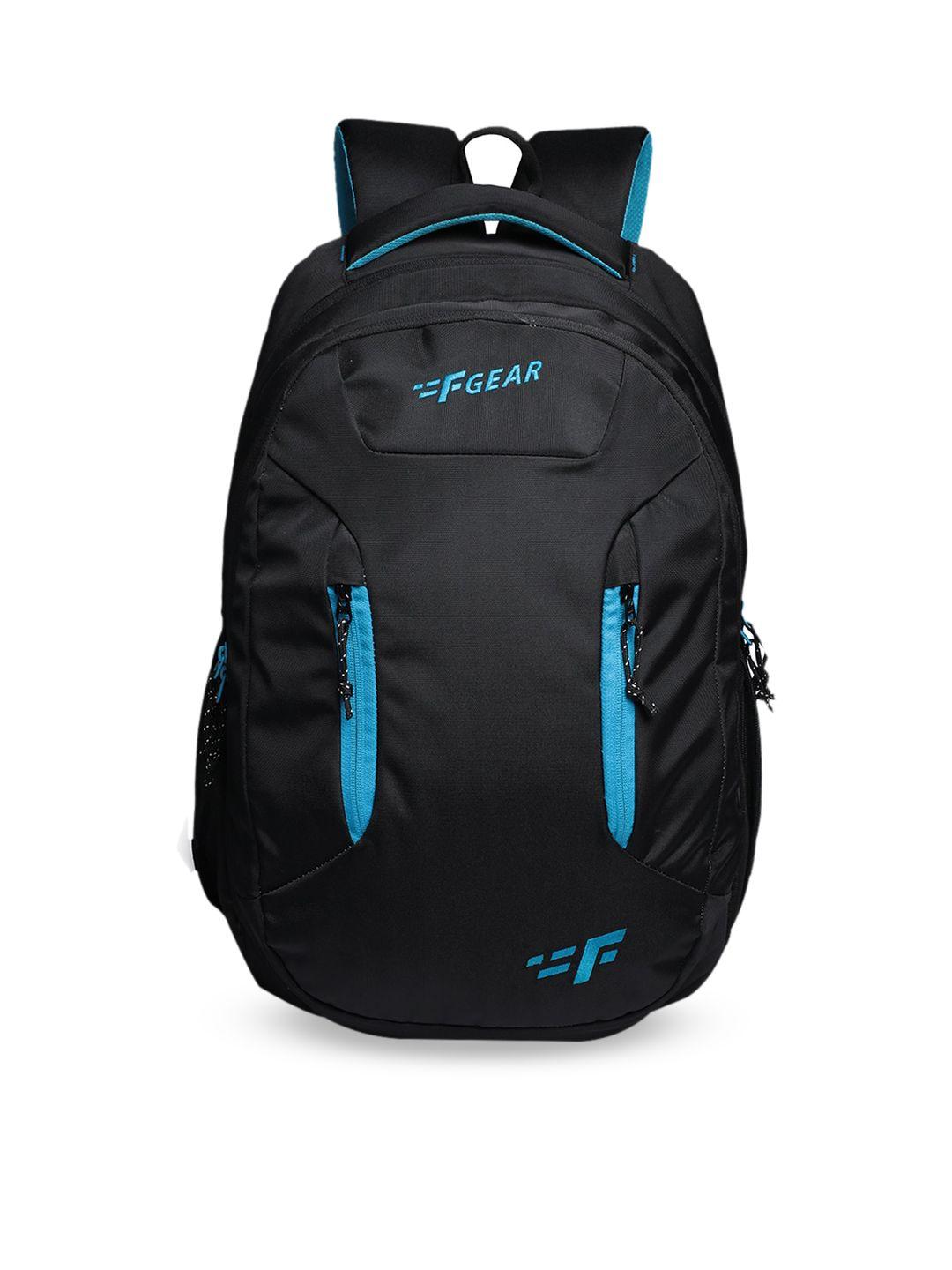 f gear unisex black & blue solid backpack