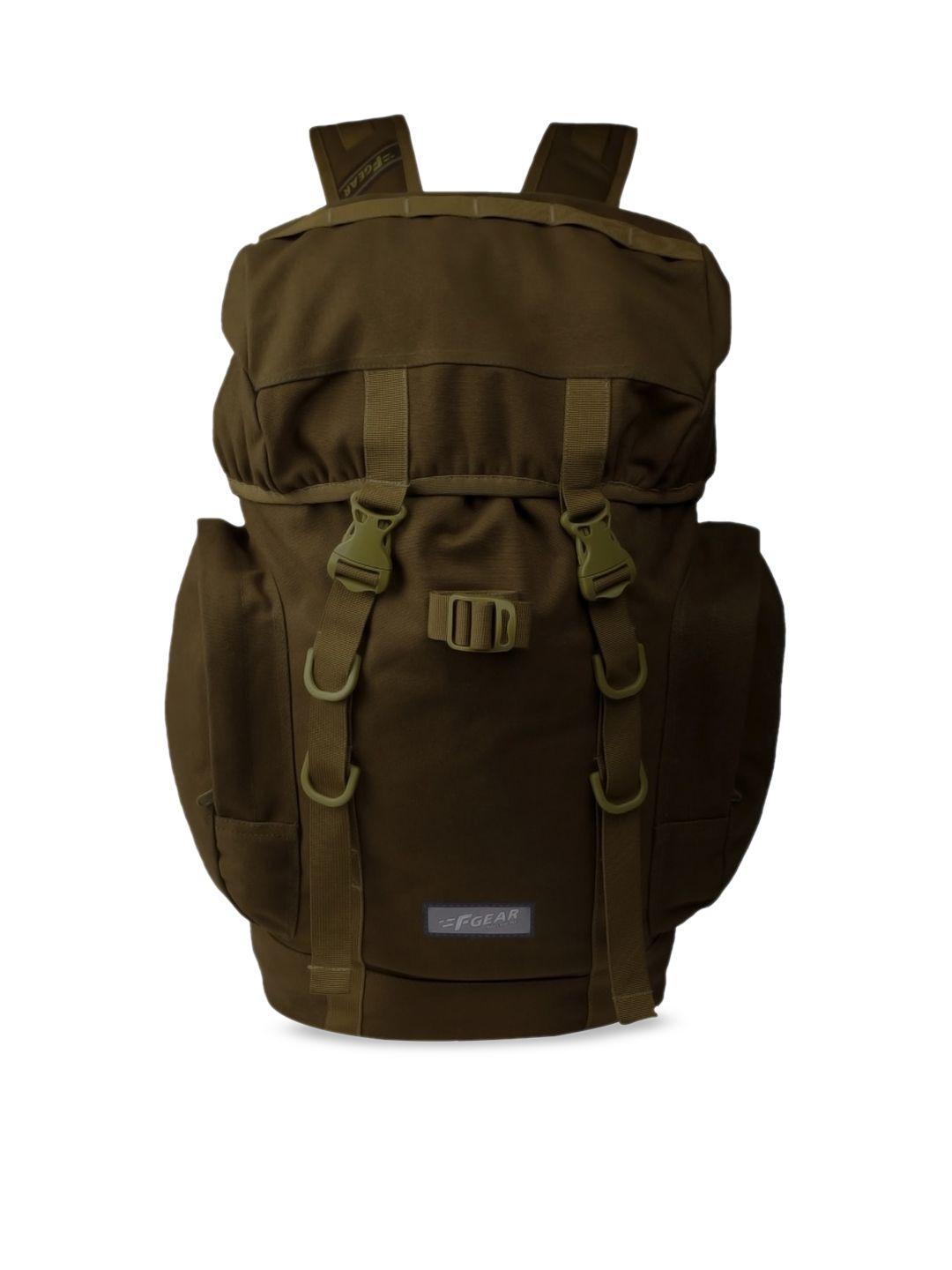 f gear unisex olive brown solid backpack