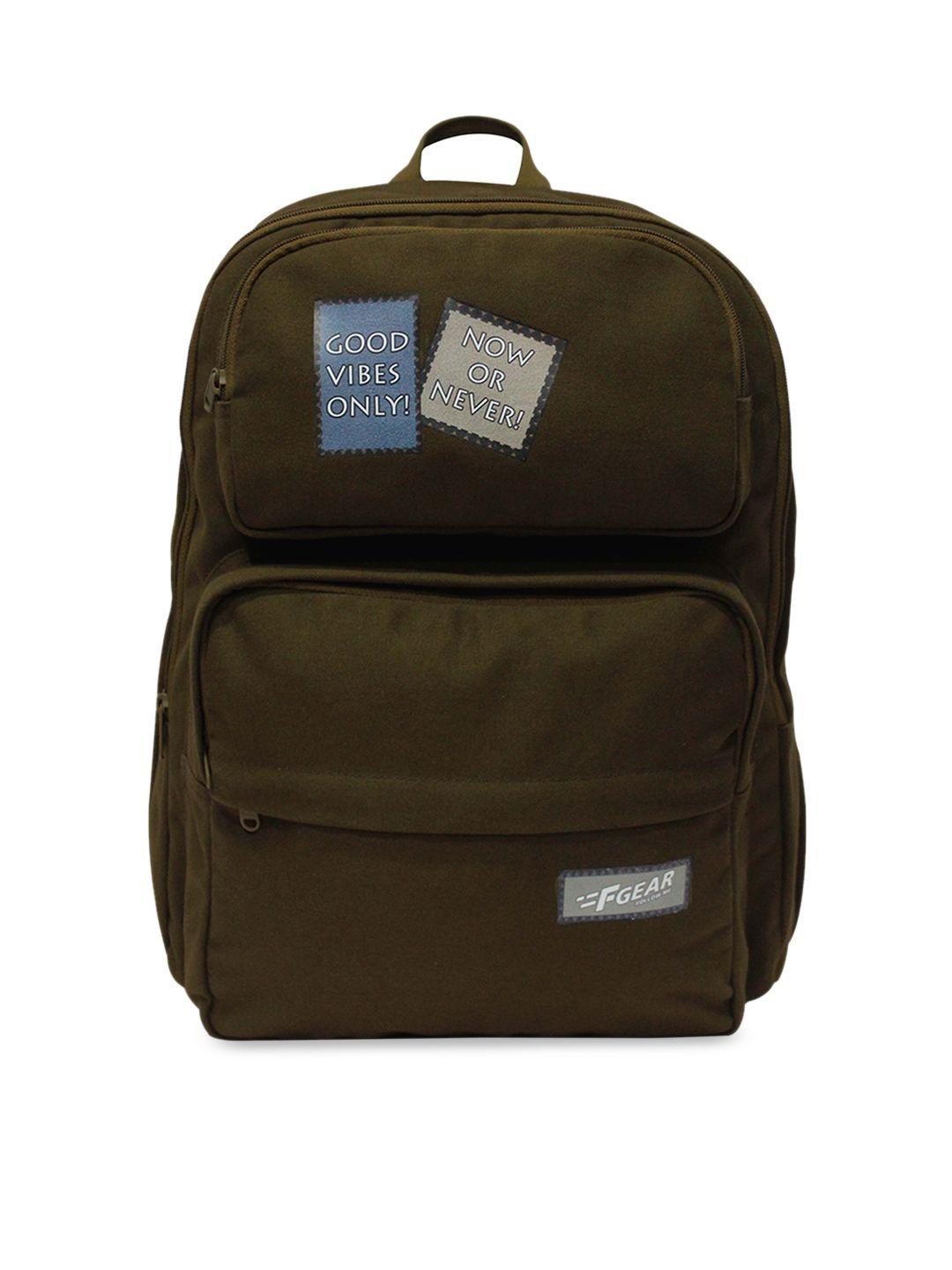 f gear unisex olive green solid backpack