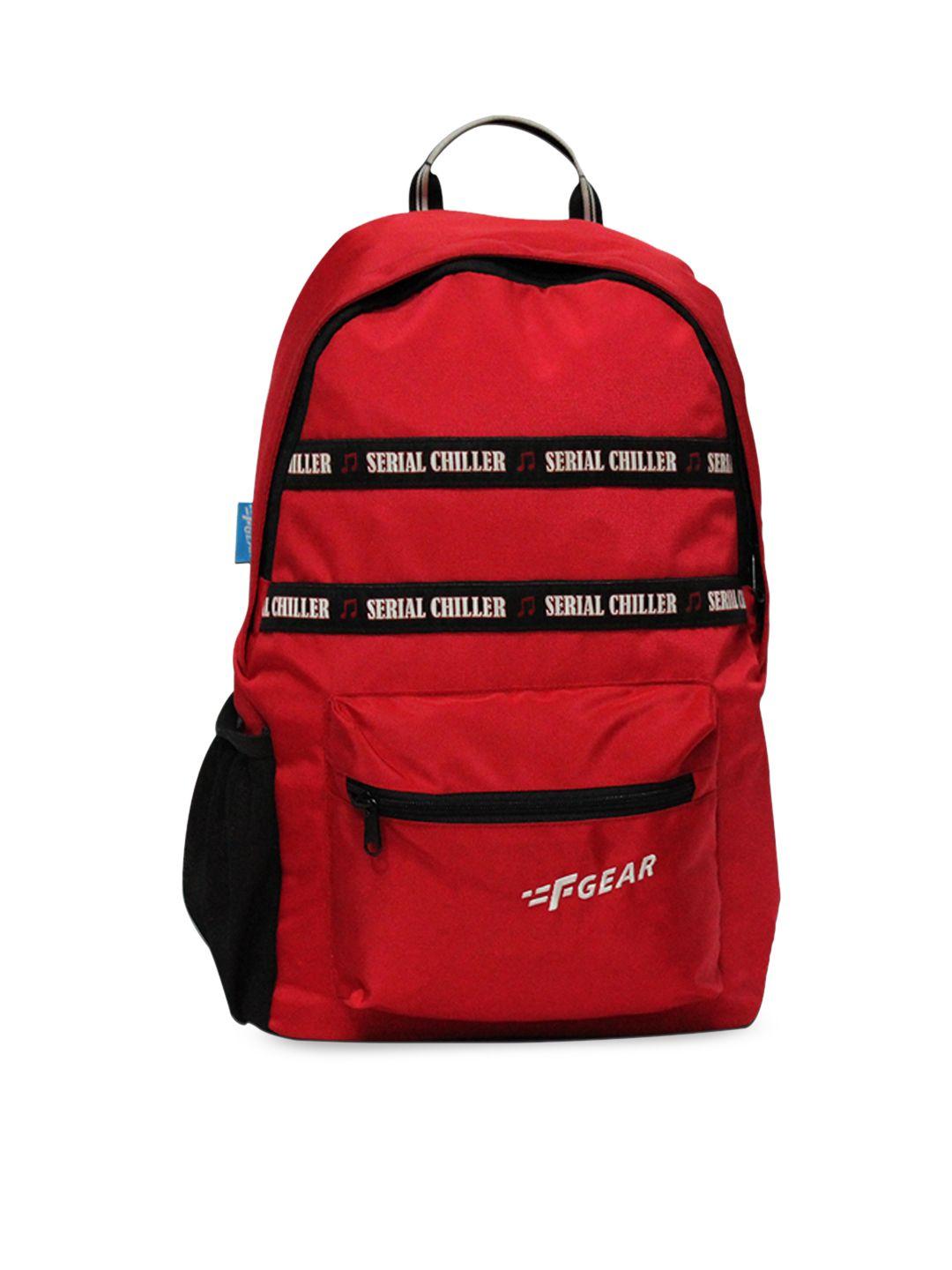 f gear unisex red & black contrast detail backpack