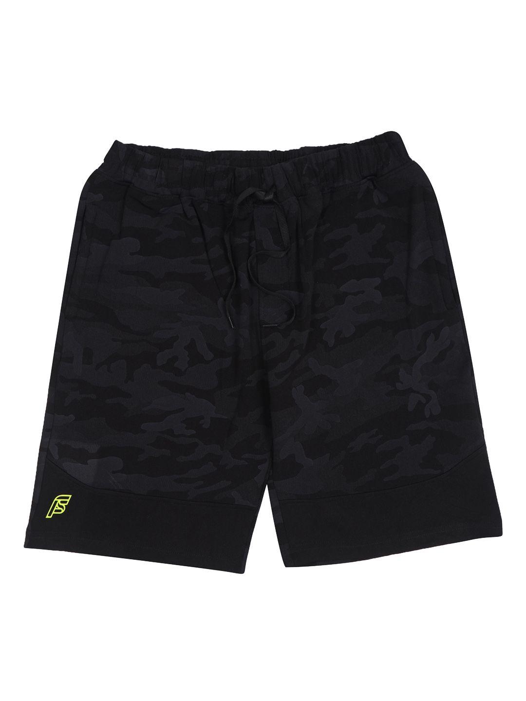 f&s boys camouflage printed rapid-dry high-rise shorts