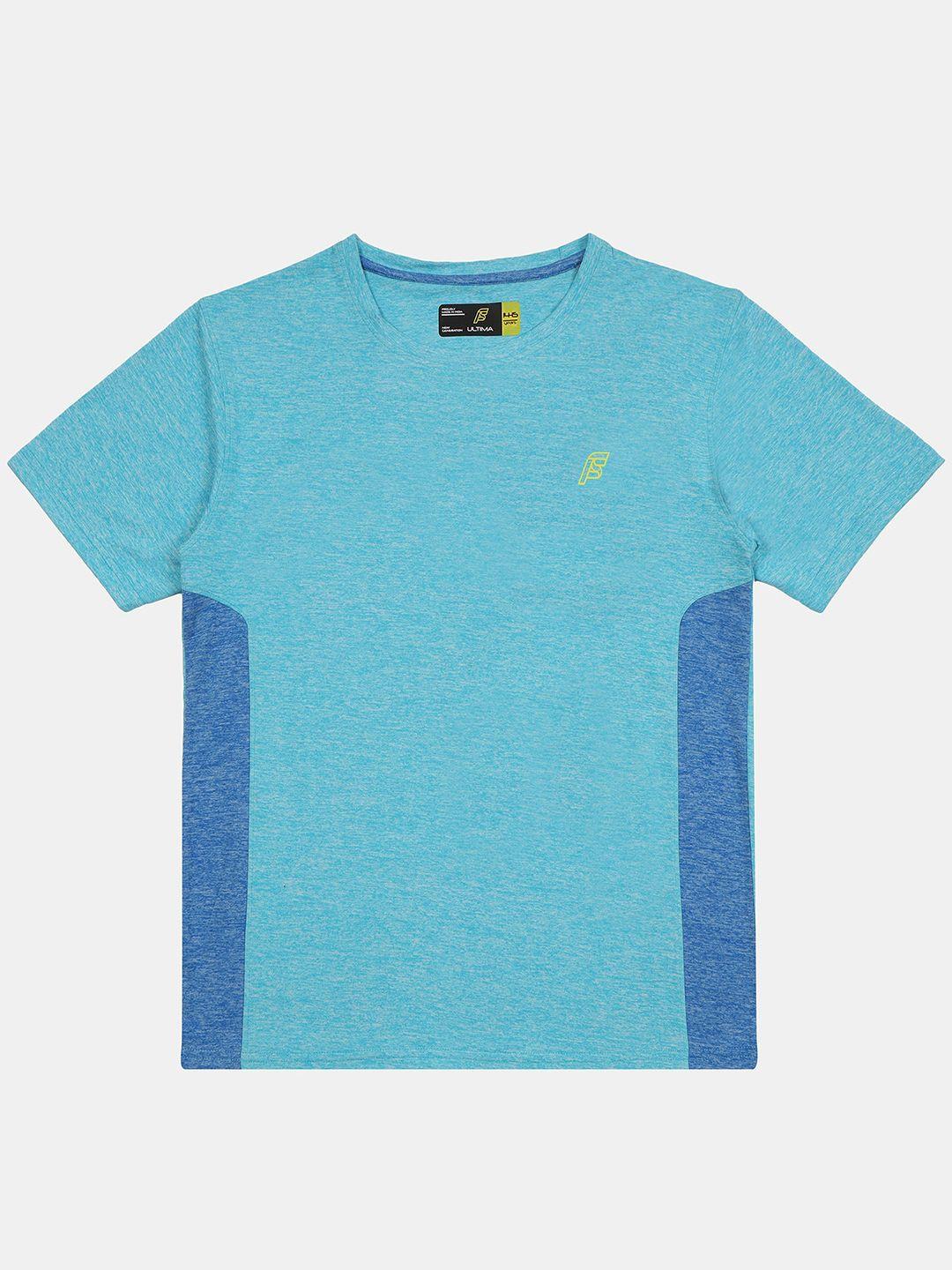 f&s boys colourblocked moisture wicking ultra soft regular fit t-shirt