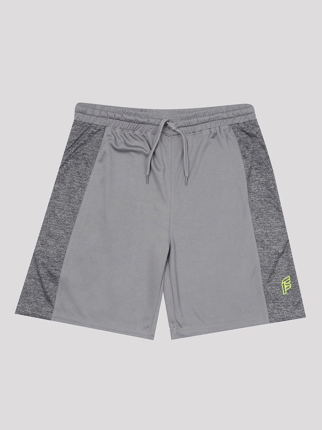 f&s boys grey high-rise outdoor shorts