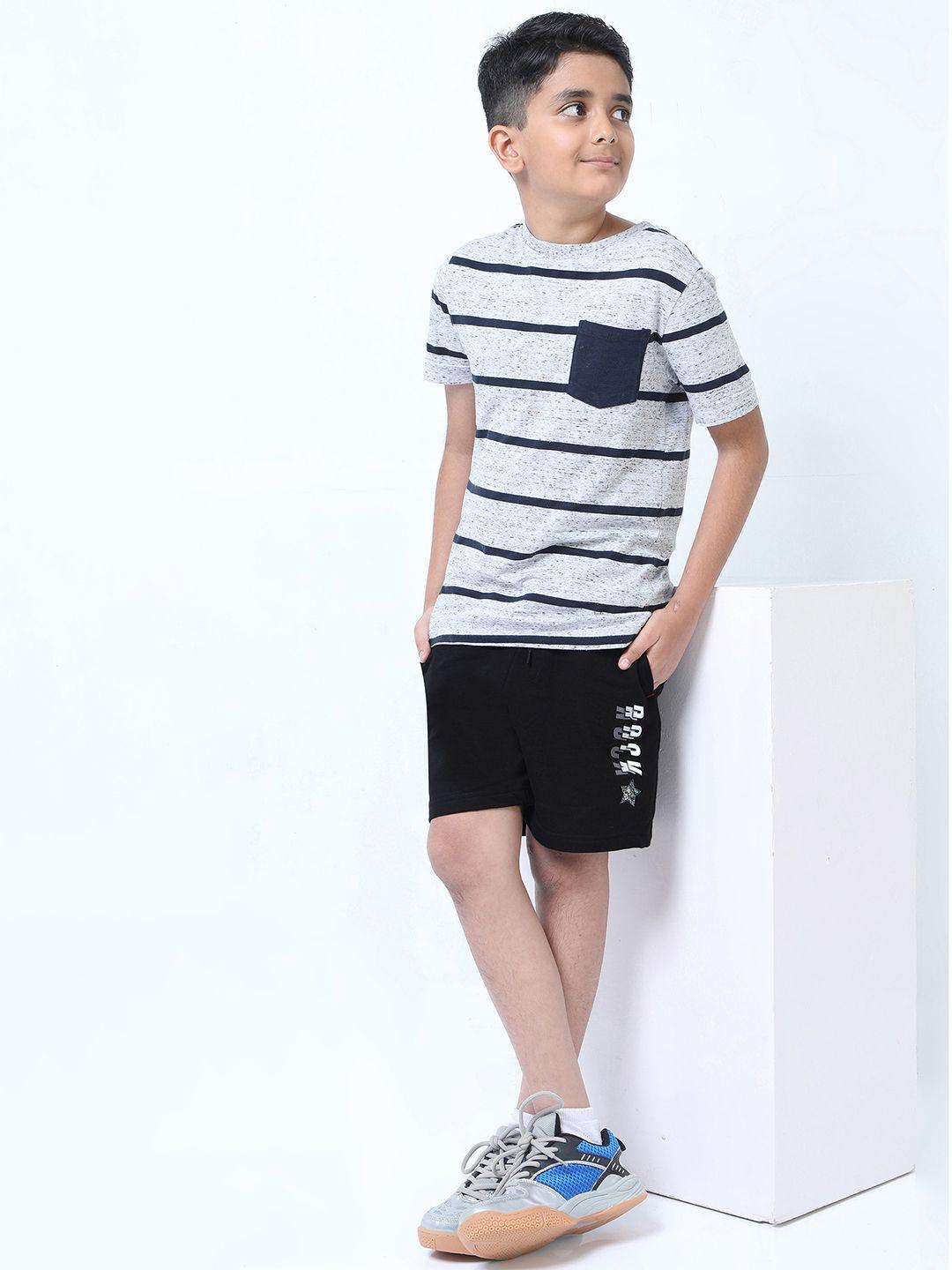 f&s boys mid-rise pure cotton shorts