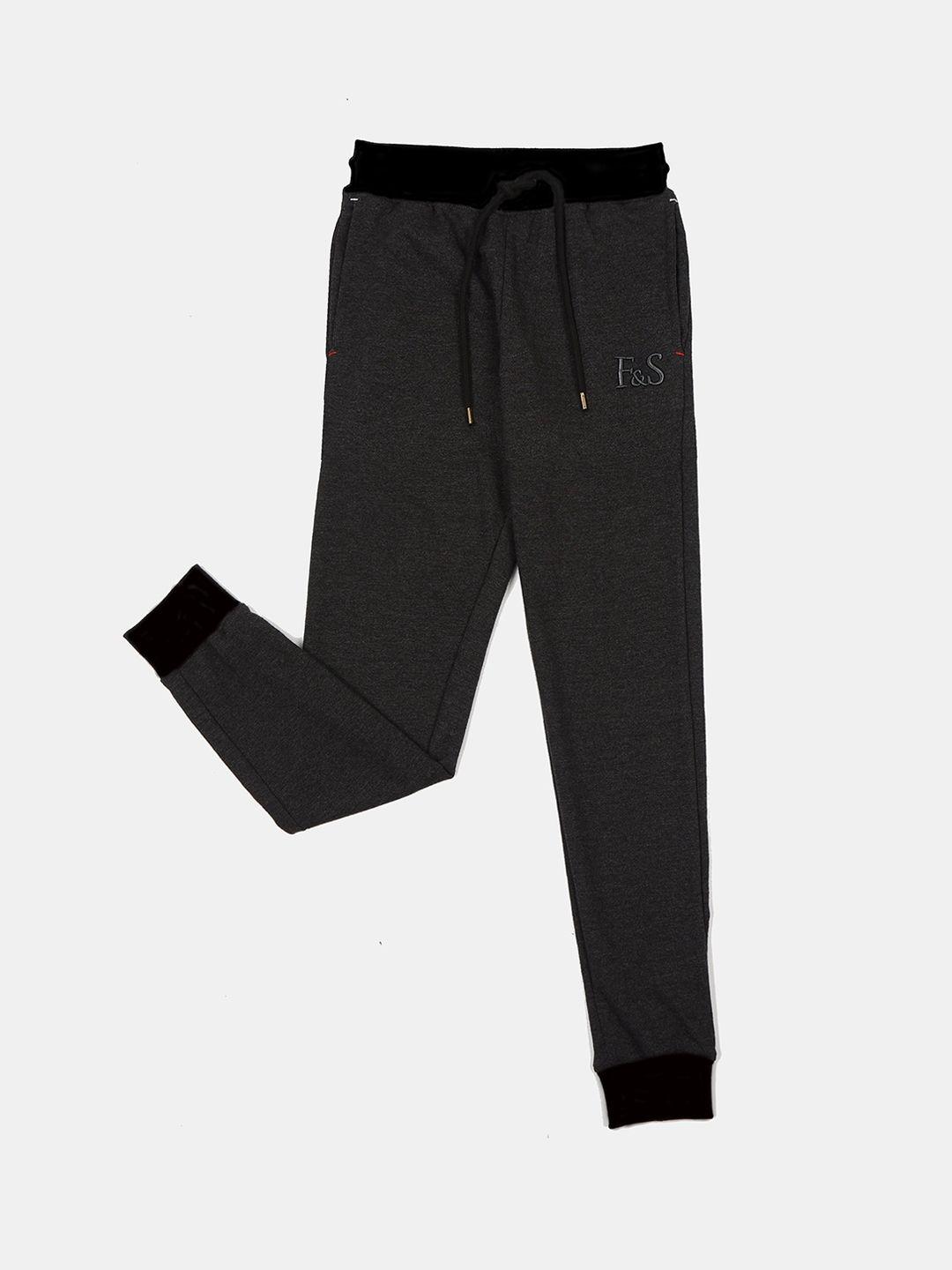 f&s boys mid-rise regular fit joggers