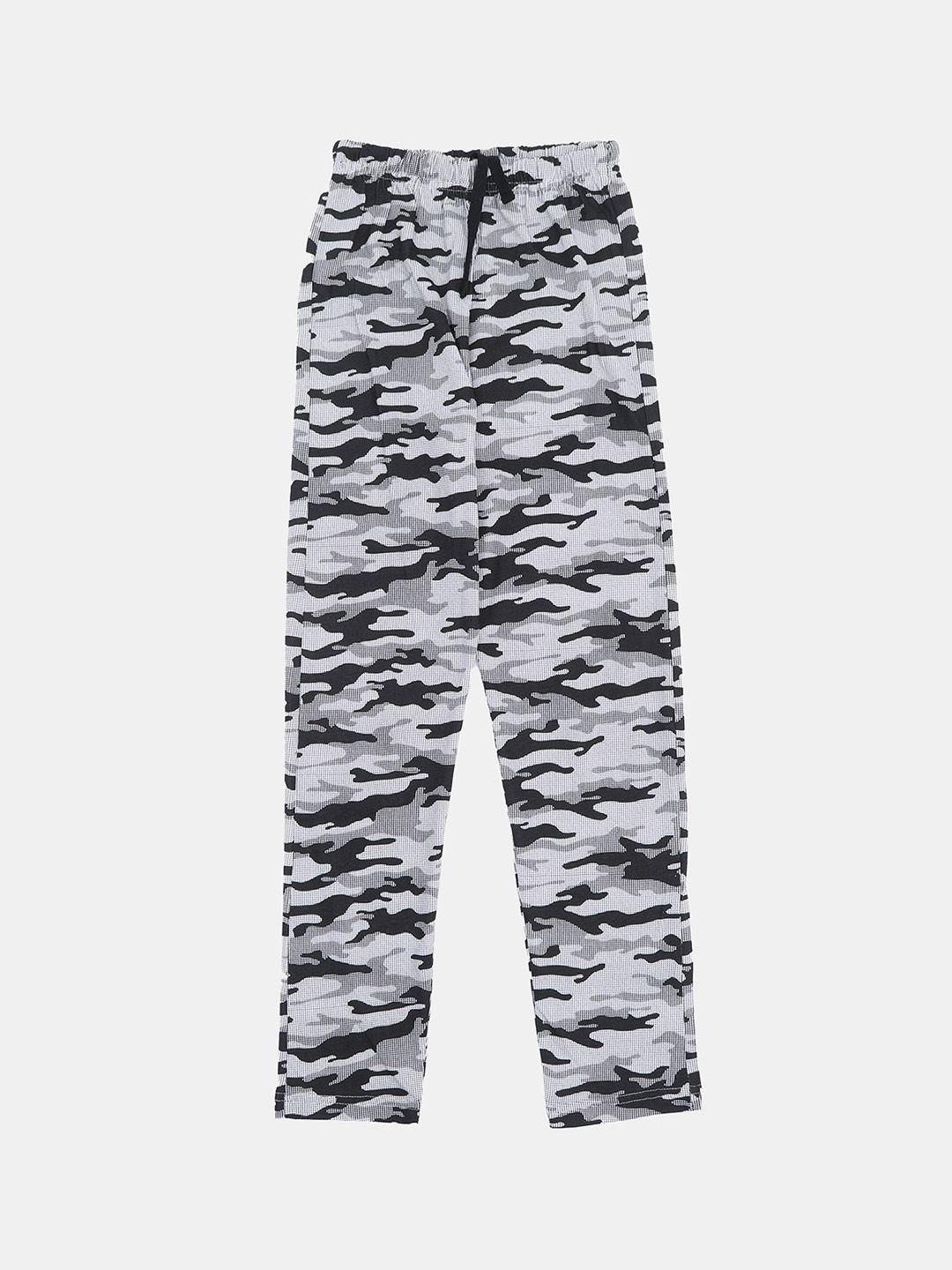 f&s boys printed pure cotton lounge pants