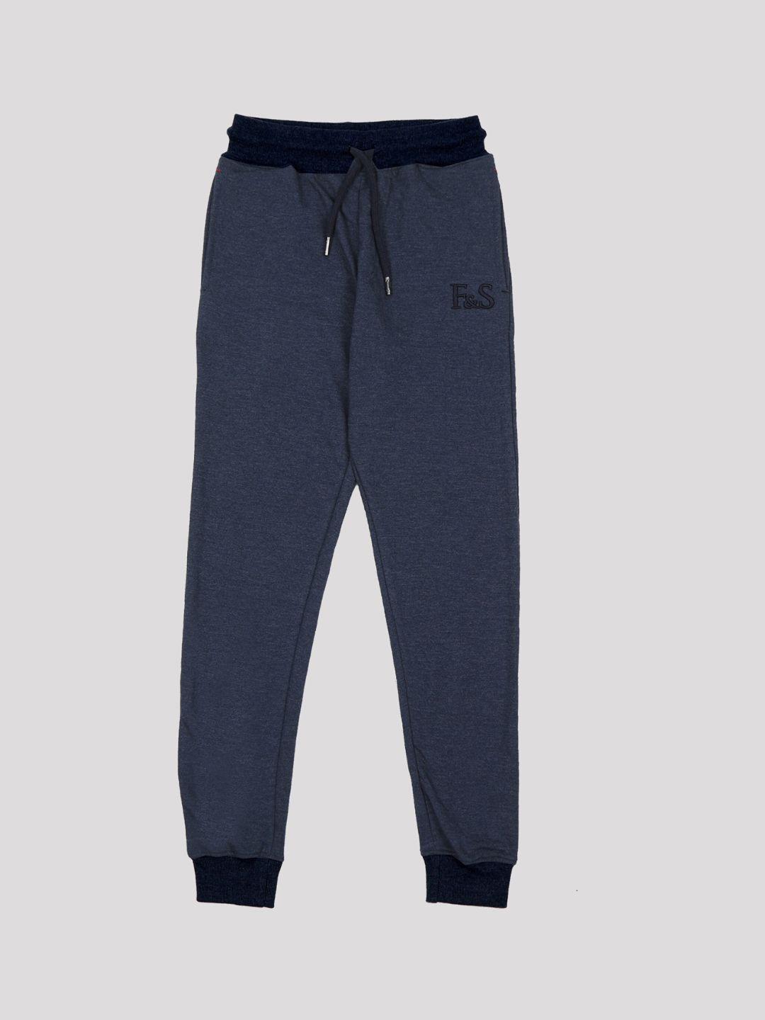 f&s boys regular fit mid-rise cotton joggers