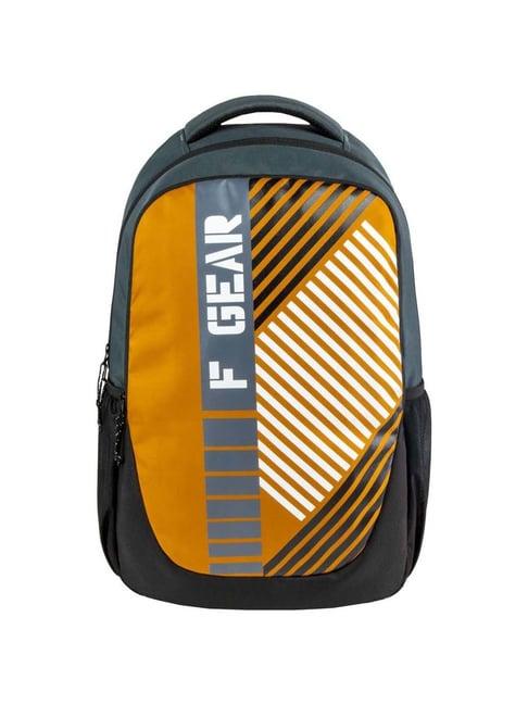 f gear 27 ltrs orange & black medium backpack