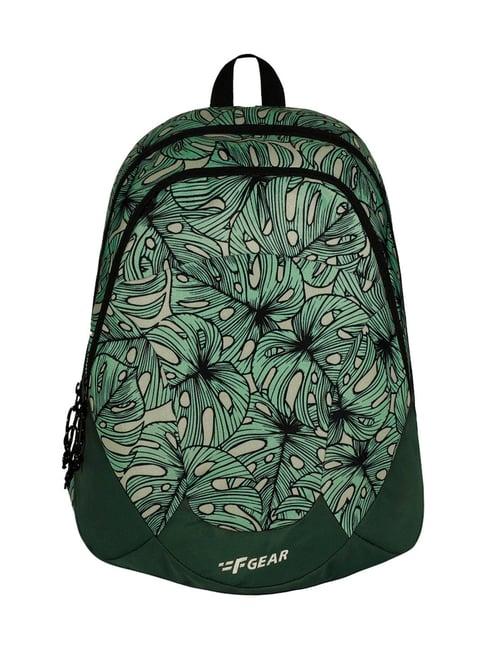 f gear amari palm green black printed small backpack