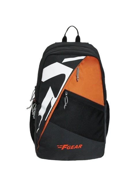 f gear colorado 39 ltrs black & orange medium laptop backpack