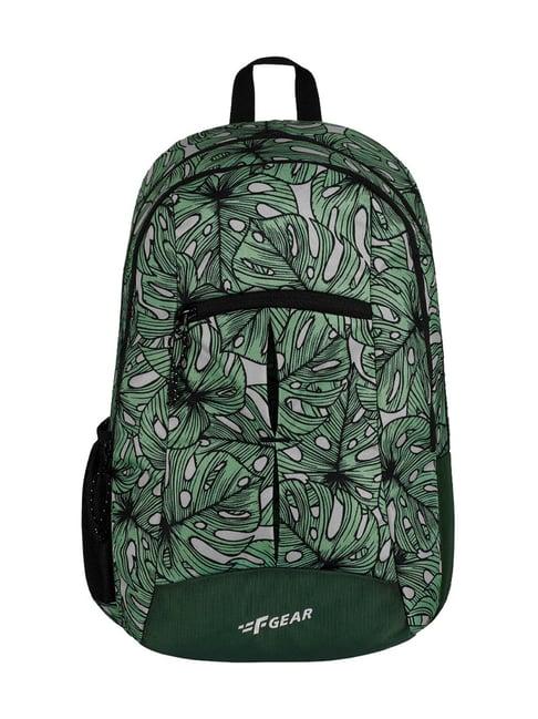 f gear ellis palm green black printed small backpack