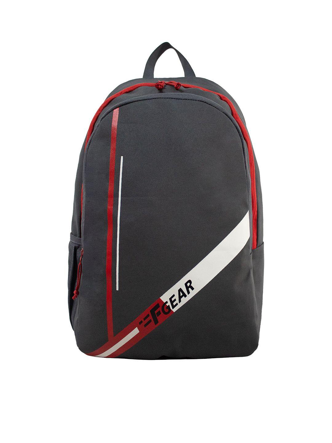 f gear kids grey & red colourblocked backpacks