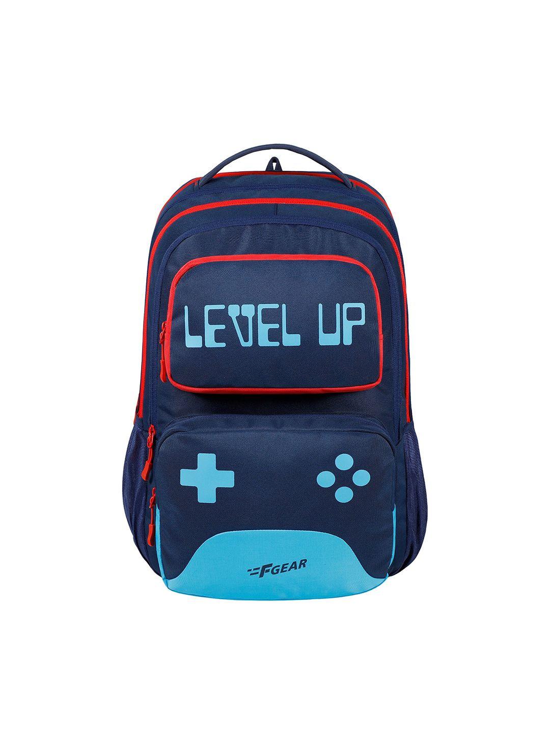 f gear kids level up graphic printed backpack with shoe pocket