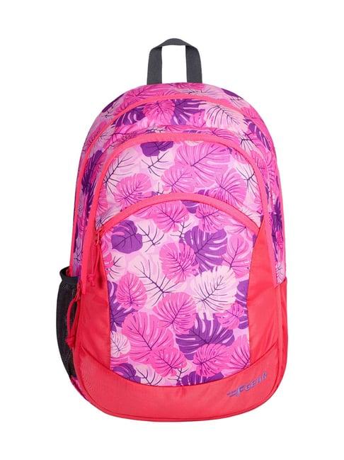 f gear nico tropical pink & purple printed small backpack