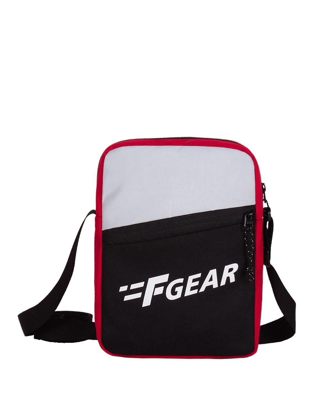 f gear printed structured sling bag