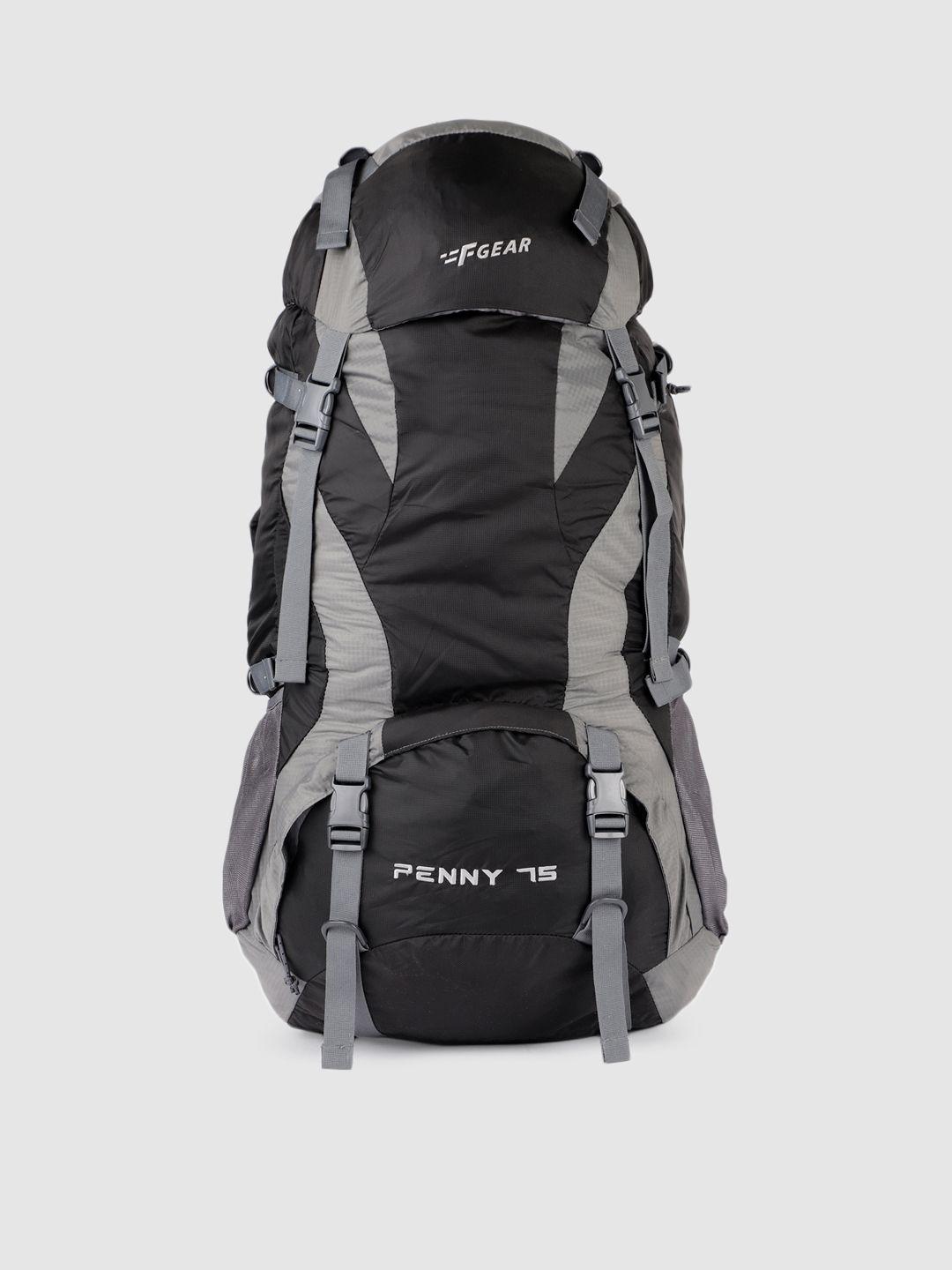 f gear unisex black & grey penny 75 liters rucksack