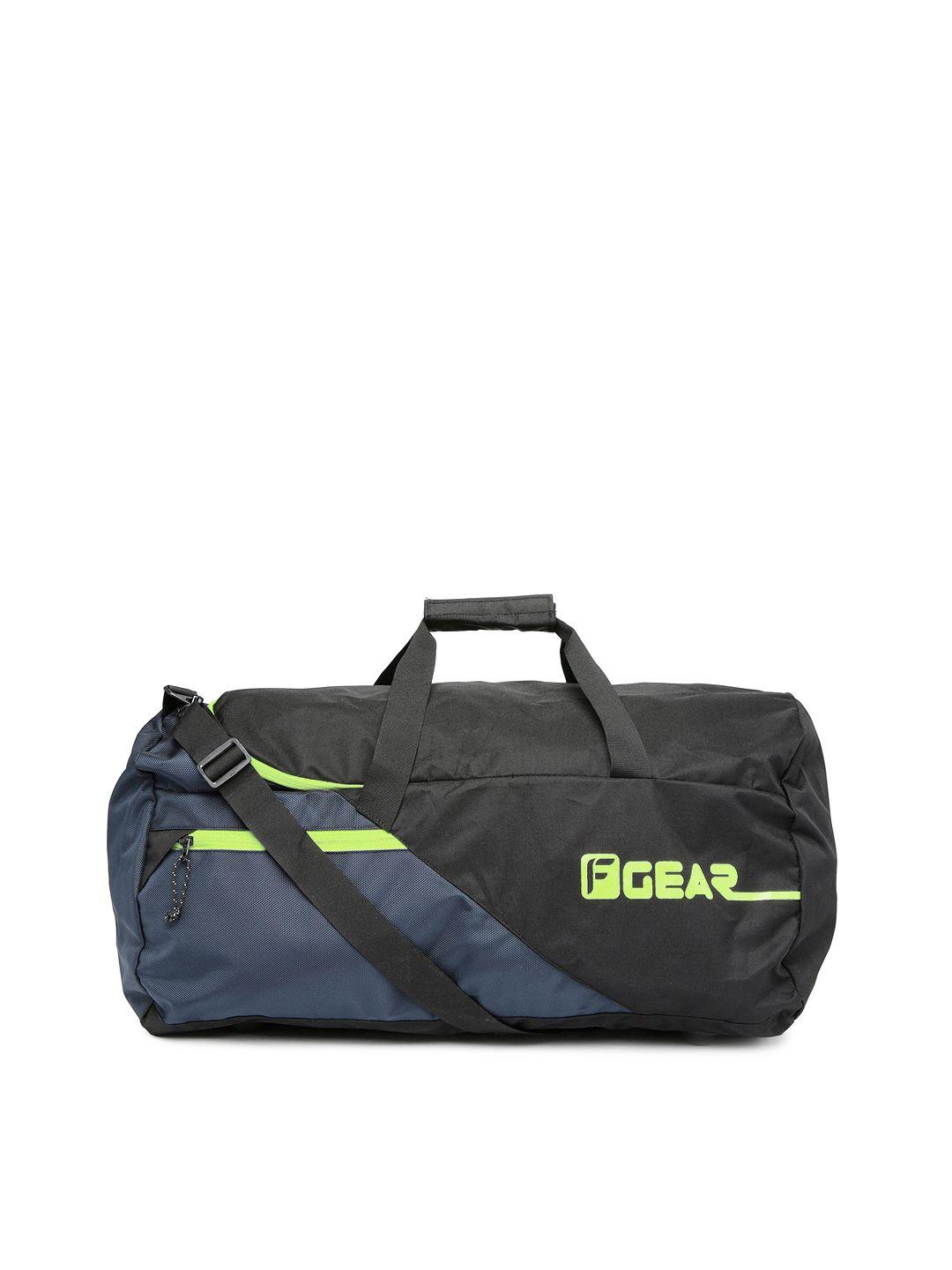 f gear unisex black & navy explory duffle bag