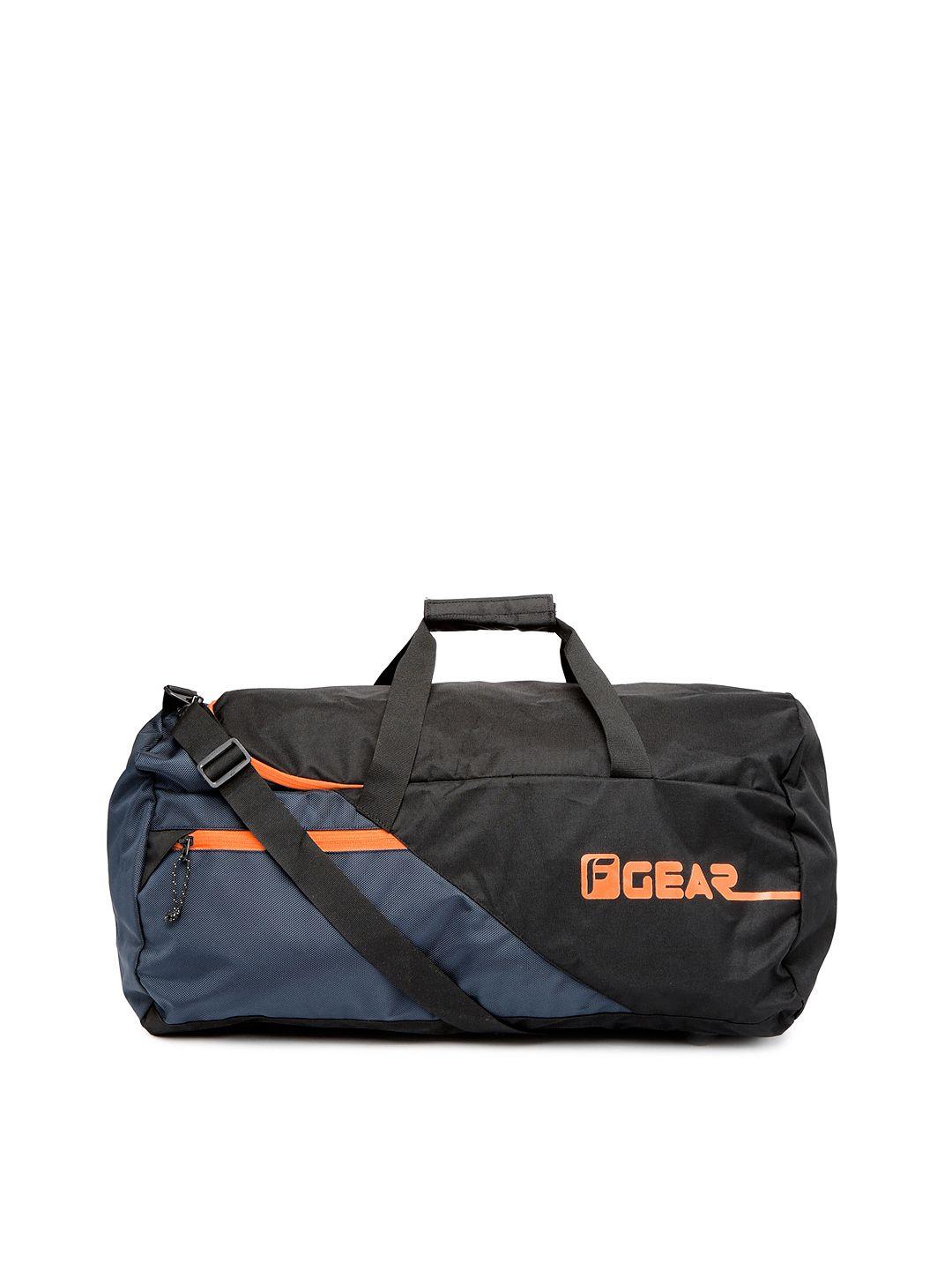 f gear unisex black & navy explory duffle bag