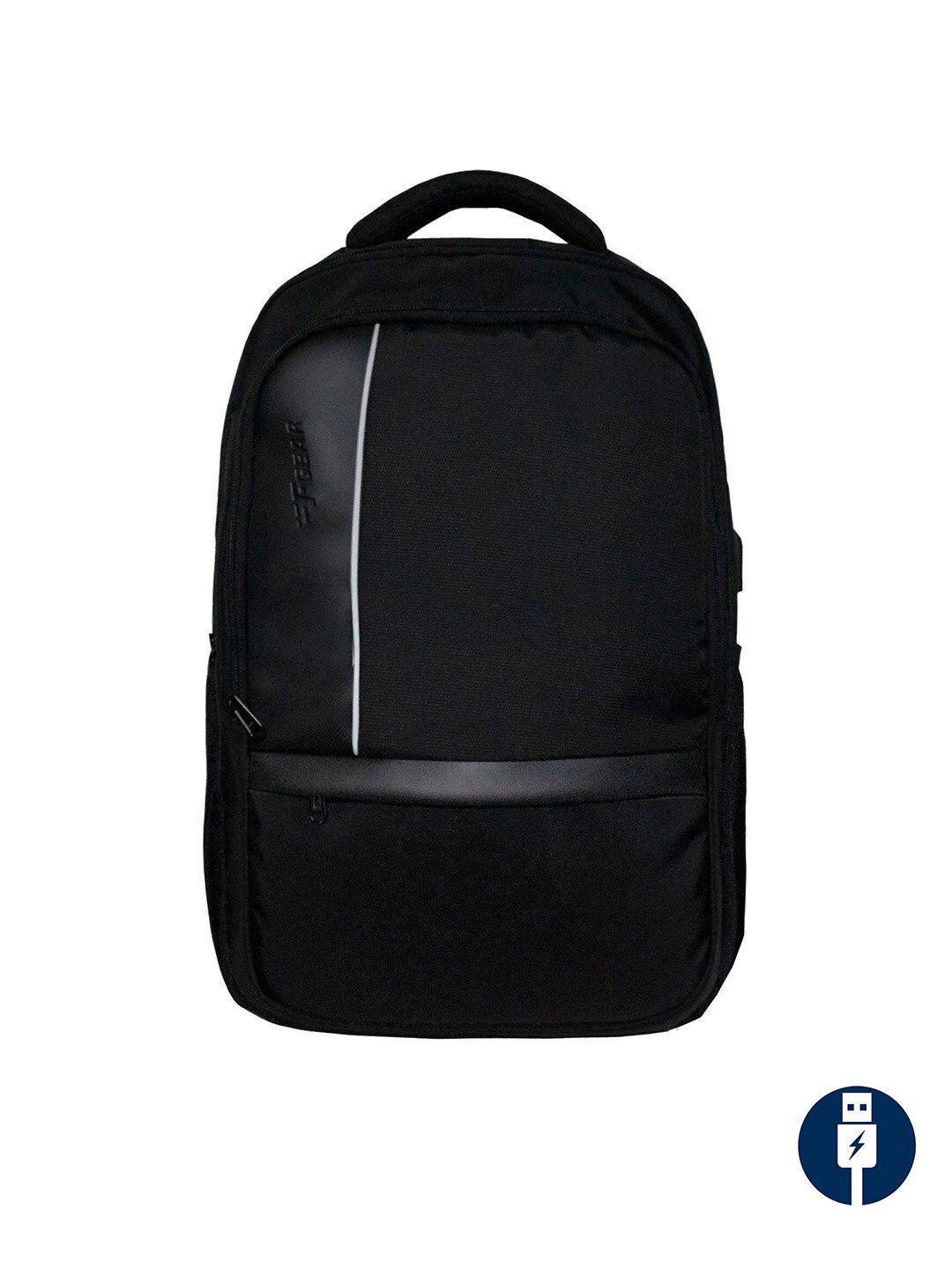 f gear unisex black backpack with usb charging port