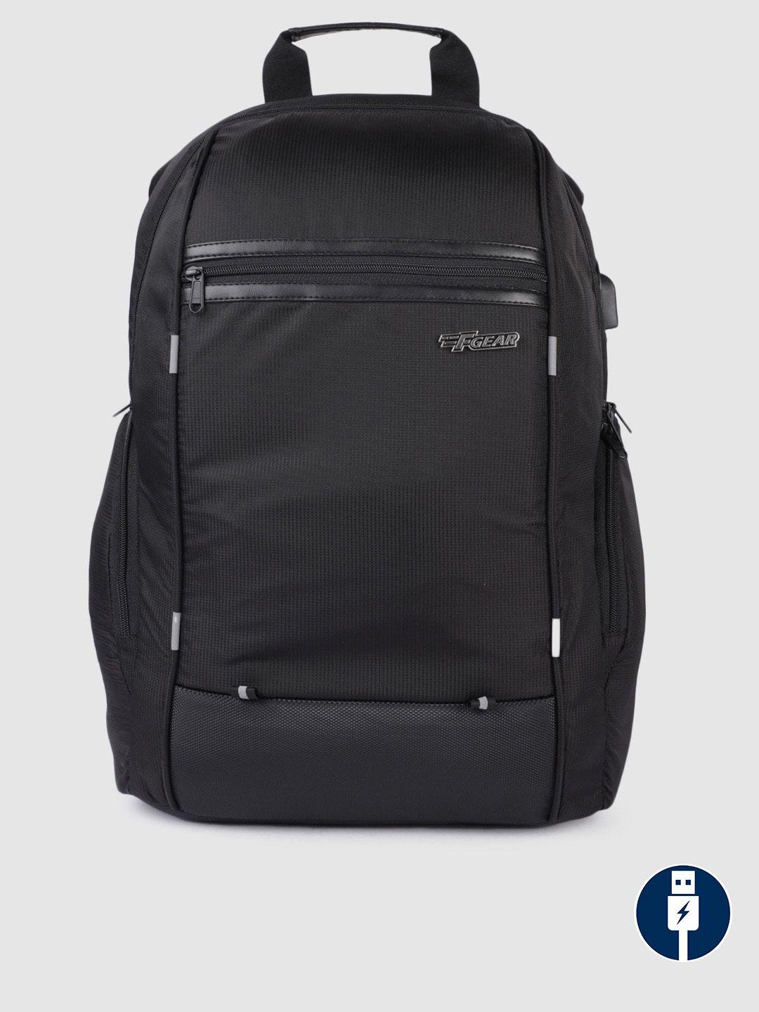 f gear unisex black solid marcus doby laptop backpack