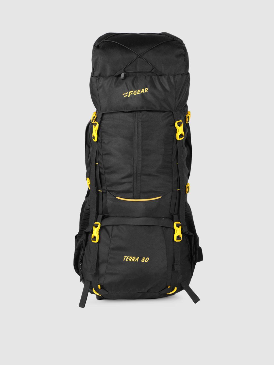 f gear unisex black terra 80 litre rucksack