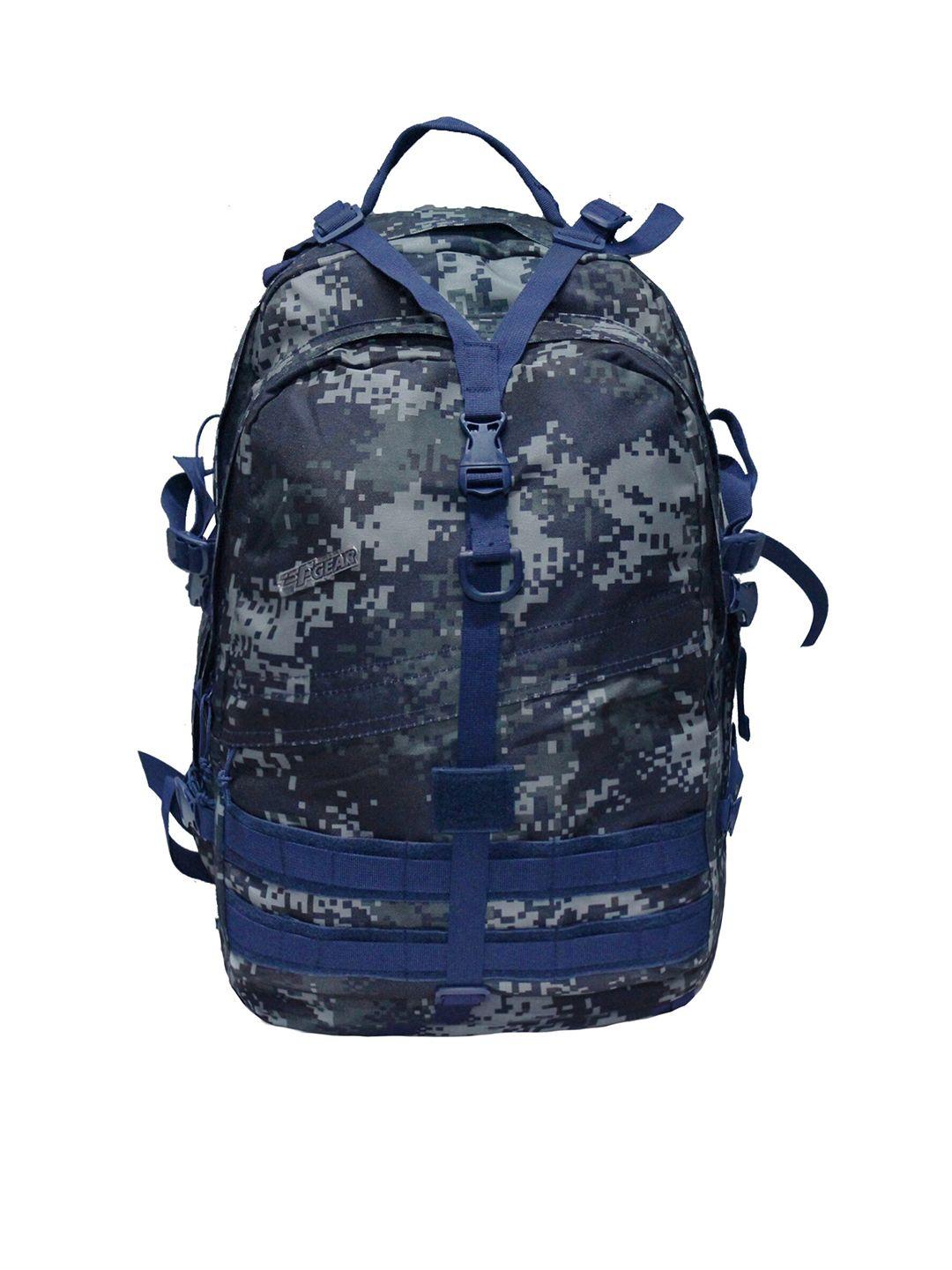 f gear unisex blue & grey camouflage backpack