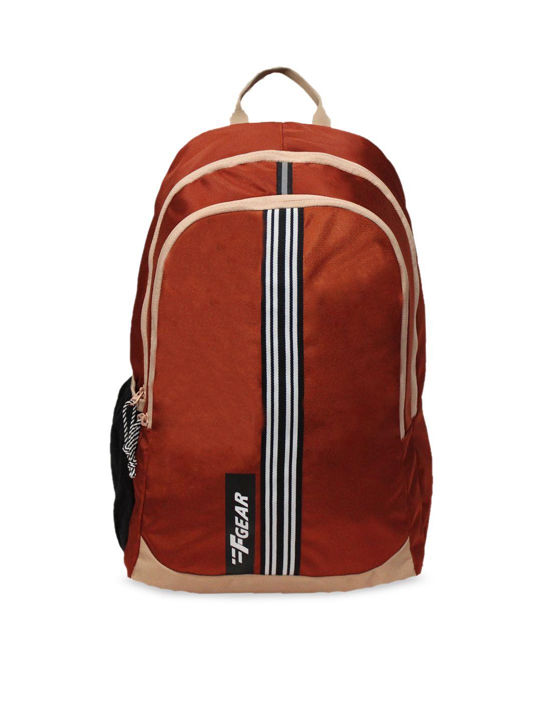 f gear unisex brown contrast detail backpack