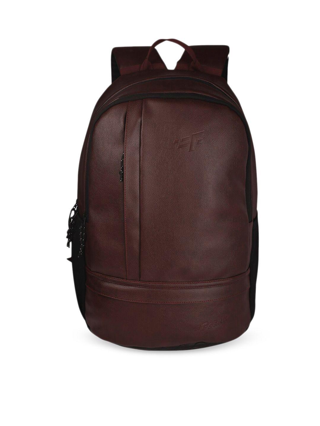 f gear unisex brown textured backpack