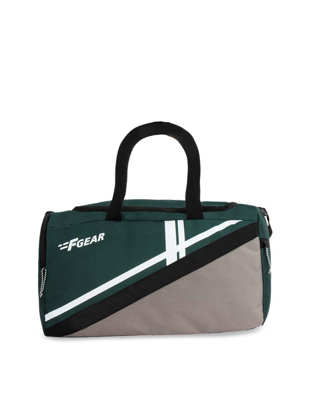f gear unisex green solid gym duffel bag