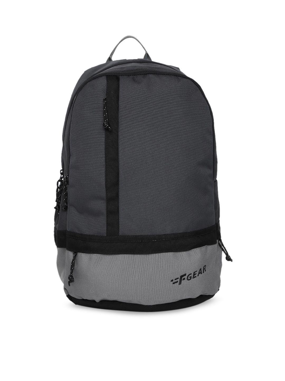 f gear unisex grey colourblocked backpack