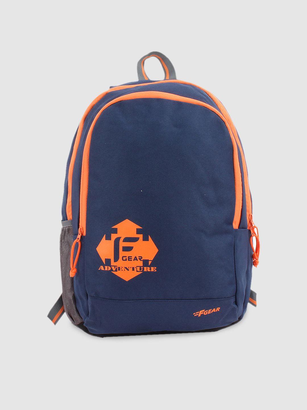 f gear unisex navy blue brand logo castle rugged base laptop backpack