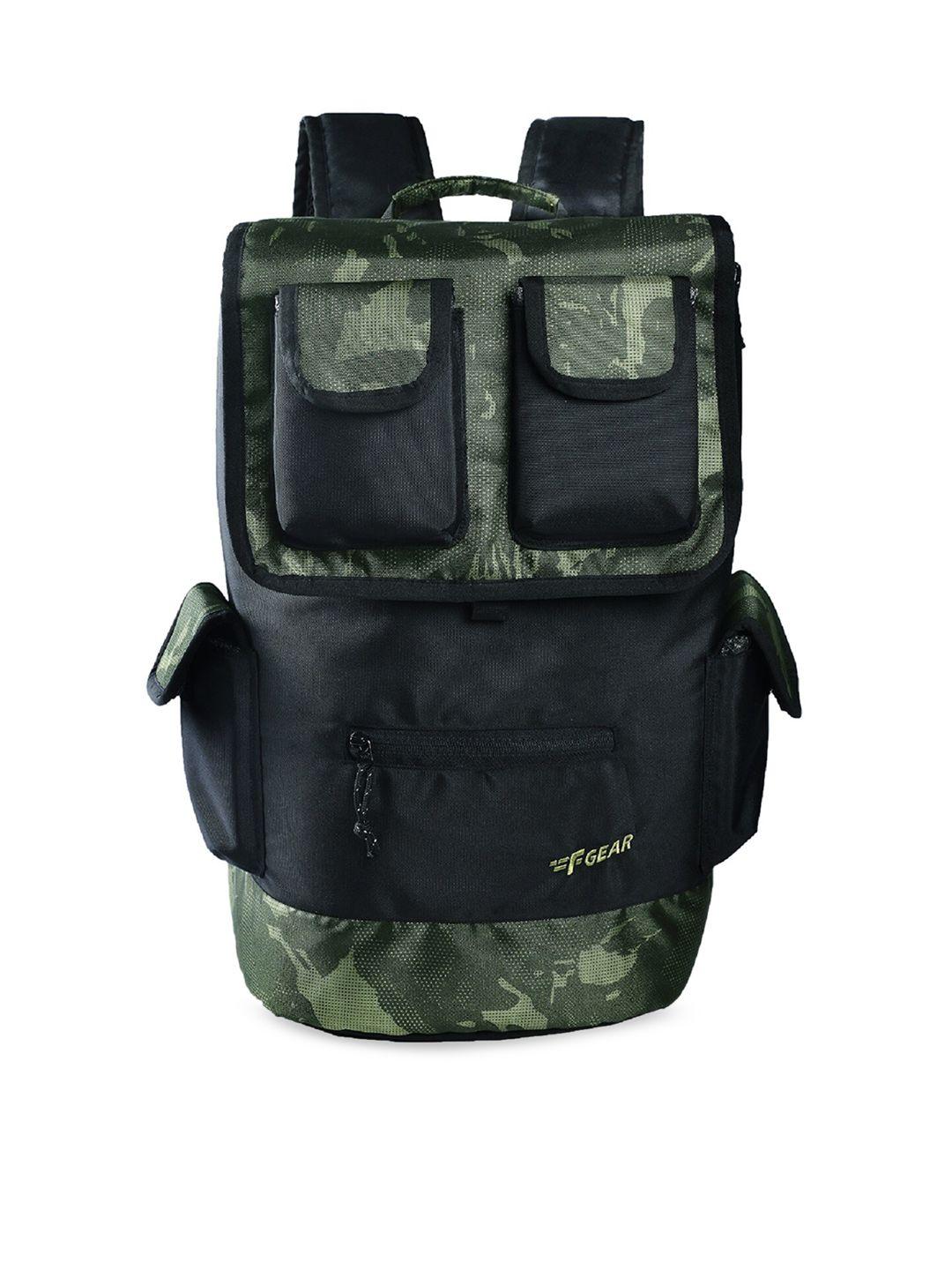 f gear unisex olive green & black camouflage backpack