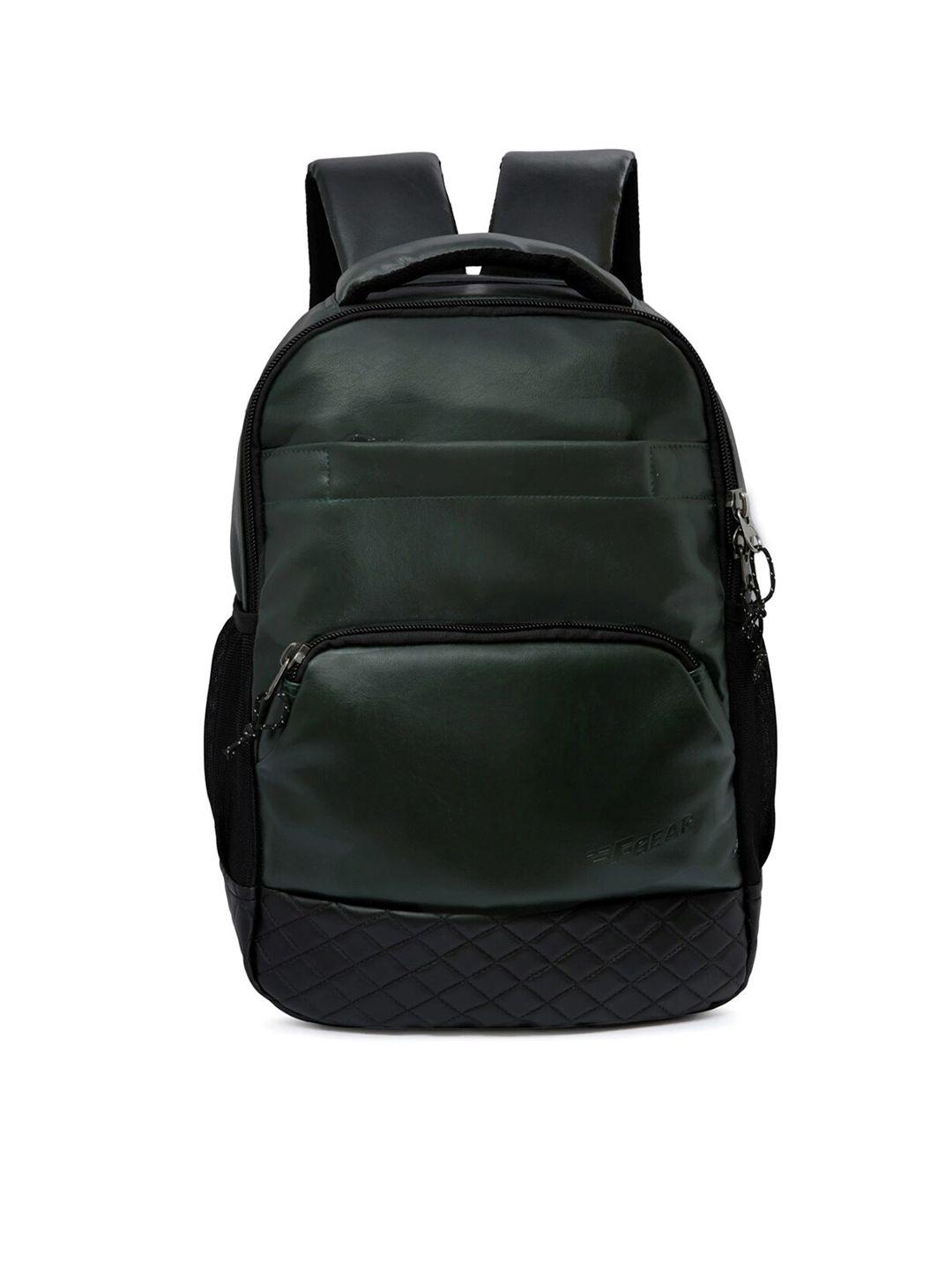 f gear unisex olive green & black solid backpack