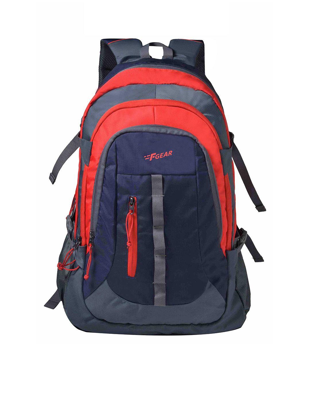 f gear unisex red & navy blue backpacks with daisy chains