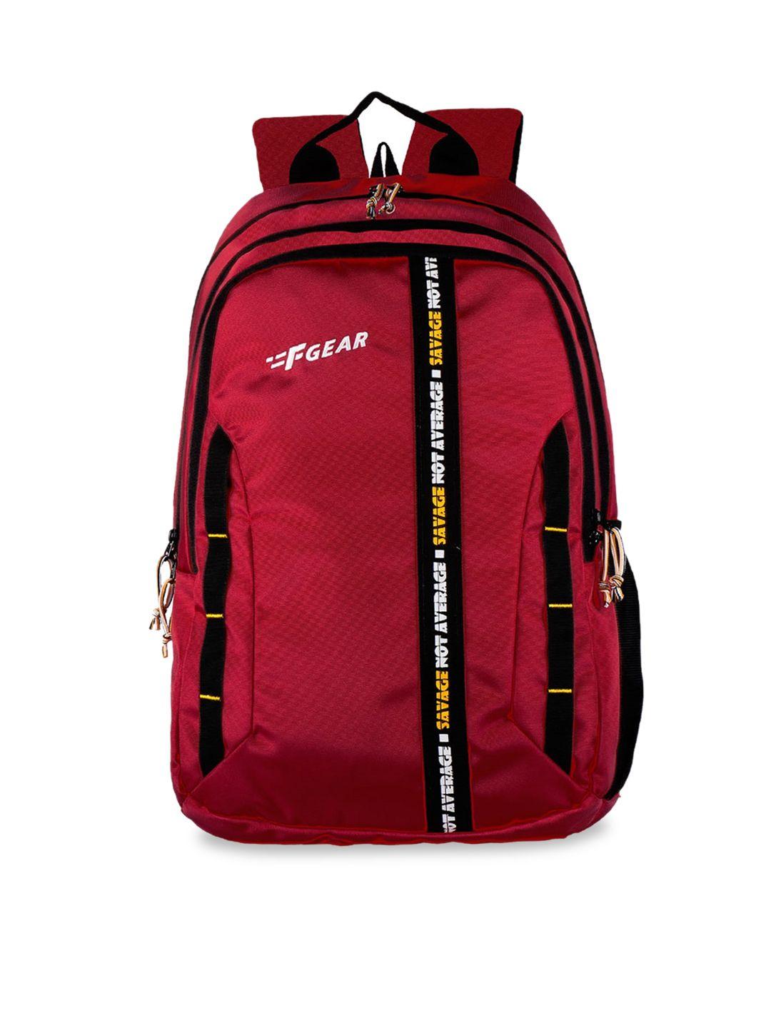 f gear unisex red brand logo backpack