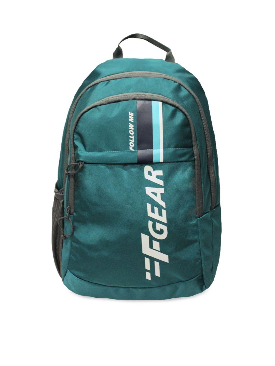 f gear unisex turquoise blue & black brand logo backpack