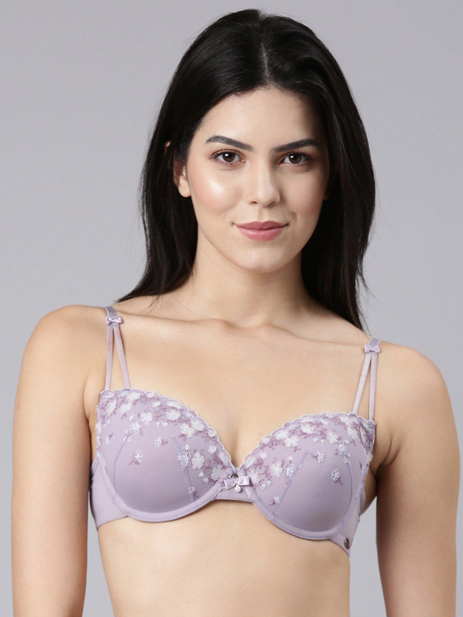 f127 luxe padded wired medium coverage lace bra