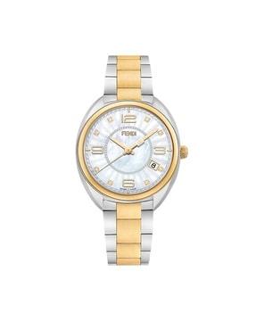 f218134500d1 analogue watch with stainless steel strap