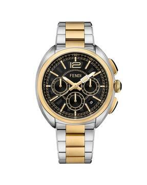 f231111000 chronograph watch with metallic strap