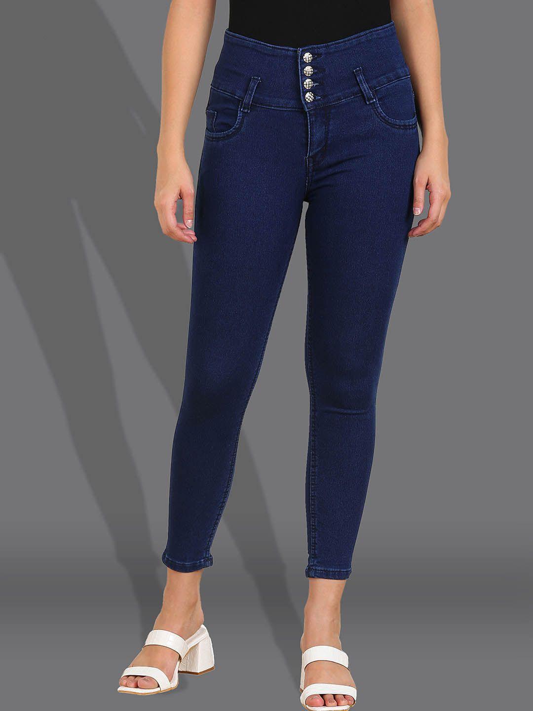 f2m women slim fit mid-rise stretchable jeans