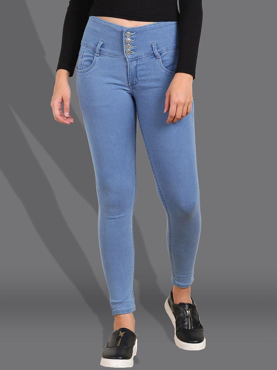 f2m women slim fit mid-rise stretchable jeans