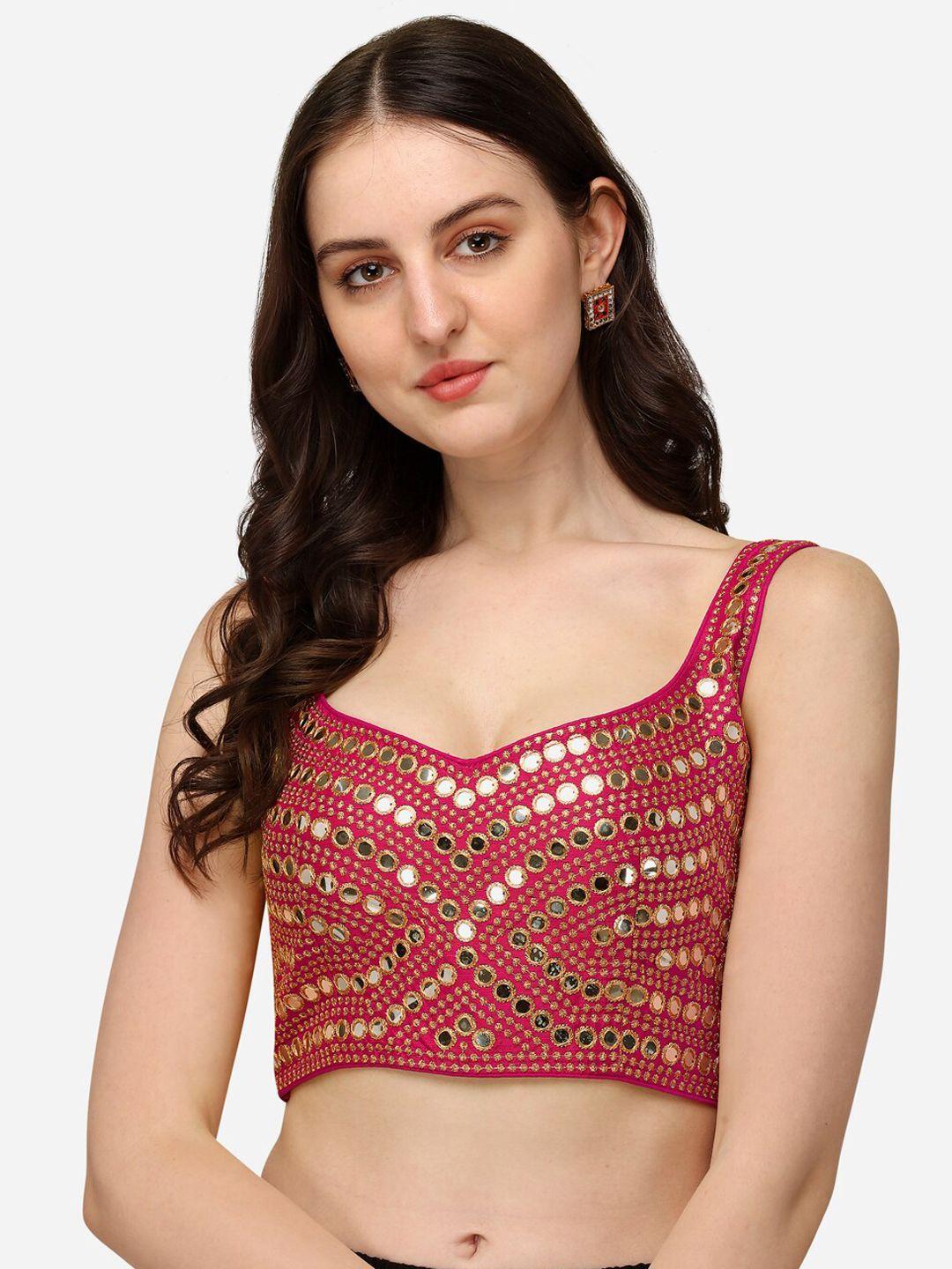 fab dadu embroidered silk saree blouse